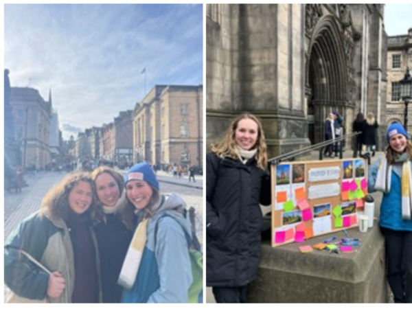 Scenes from my group’s research on the field trip to Edinburgh